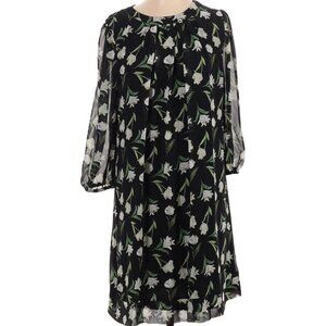 Eva Mendes for New York & Co. navy & white floral dress, size Small